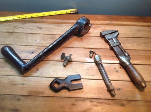 Hit miss crank handle oil brass sight gauge adjustable wrench valve United 4.5hp