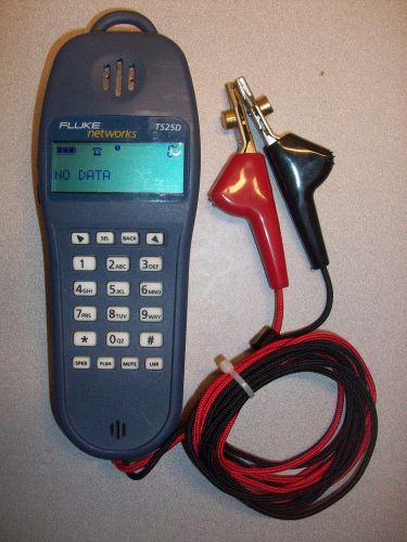 Fluke Networks TS25D Test Set  Data Safe/Override/Hands Free Spkrphone/Caller ID