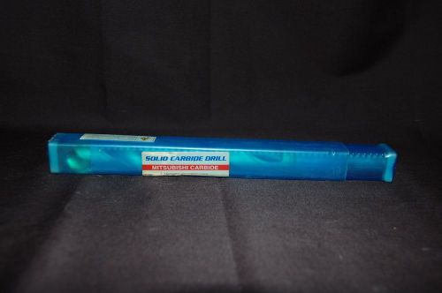 Mitsubishi solid carbide drill. Coolant through. Tin coated. .6875&#034; diameter.