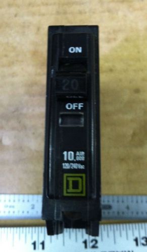 Square d 20 amp single pole circuit breaker - new - h0113 for sale