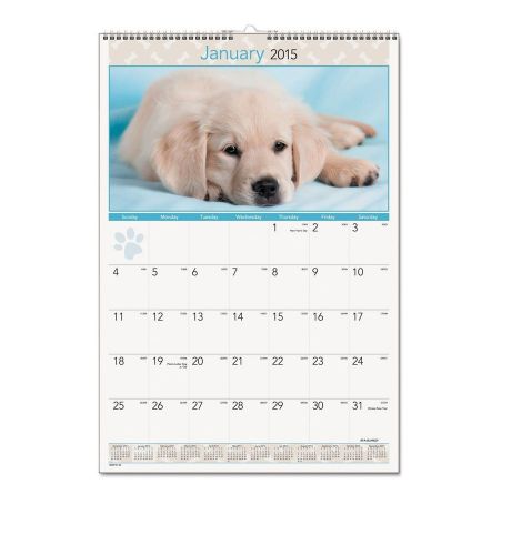 At a glance recycled puppies wall calendar 15-1/2 x 22-3/4 - 2015 - new item for sale