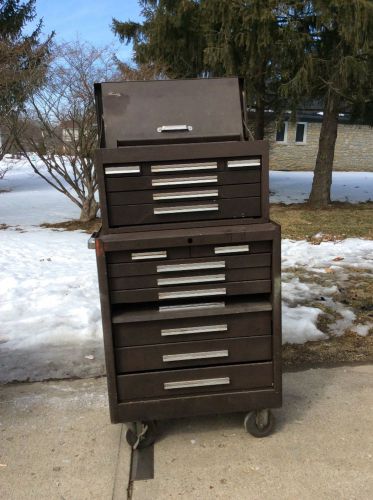 USED KENNEDY  6 drawer TOP CHEST w/ 8 DRAWER ROLLING CABINET