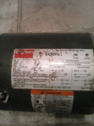 DAYTON 5K260C 1/4 HP BELT DRIVE BLOWER MOTOR  &#034;Untested&#034;