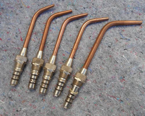 Lot of (5) Smith Welding Torch Heads SW201 SW202 SW203 SW204 SW208