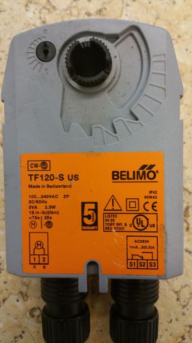 Belimo tf-120s us 120/240 vac damper actuator w/ switch for sale