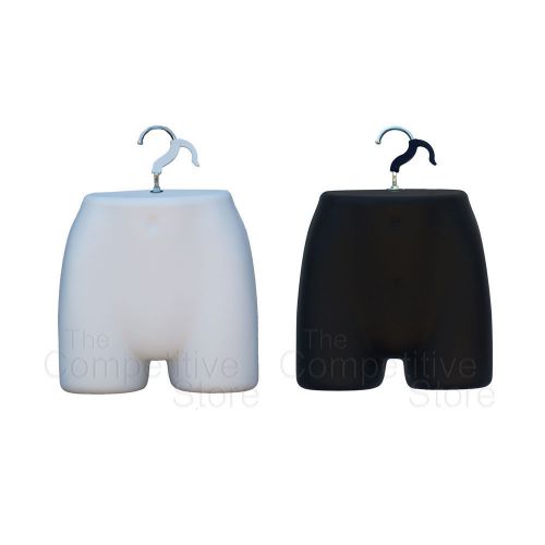 Black + White Female Pantie Mannequin Hanging Form