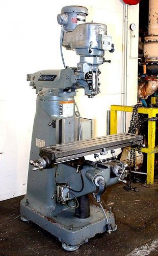 1990 bridgeport series 1 vertical milling machine, chrome ways, bijur lube for sale