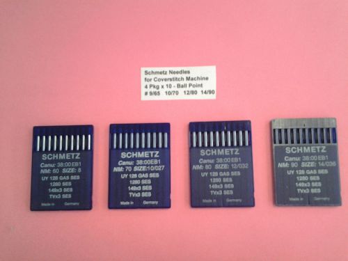 SCHMETZ NEEDLES UY128- FOR COVERSTITCH SEWING MACHINE # 60-70-80 &amp; 9090