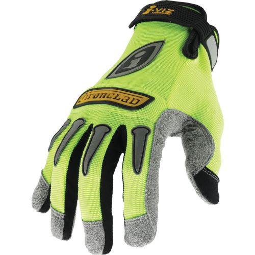 IRONCLAD I-VIZ REFLECTIVE GLOVES GREEN SIZE LARGE ONE PAIR