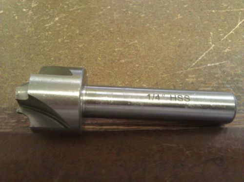 .250 1/4&#034; RADIUS HIGH SPEED STEEL CORNER ROUNDING END MILL