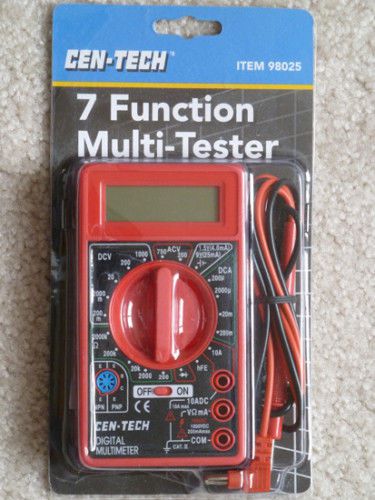 Cen-Tech 7 Function Digital Multimeter - NEW!