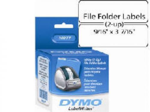 NEW SANFORD 30277 WHITE FILE FOLDER LABEL (2-UP) 9/16 X 3-7/16, 260 PER ROLL, 1