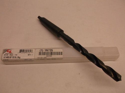 New CHICAGO-LATROBE HSS GP Taper Shank Drill 1/2&#034; #2MT Blk Oxide New USA (B2)