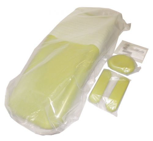 NEW Adec 1021 Dental Chair Upholstery Seat Cushion Head &amp; Arm Rests Lemon-Grass