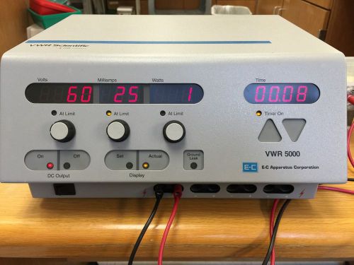 VWR/EC APPARATUS 5000 PROGRAMMABLE POWER SUPPLY 5000V/200mA/2000W (TESTED)