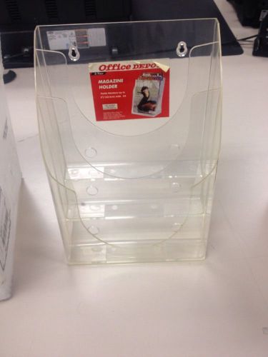 Office Depot Three Tier Desktop Magazine Holder