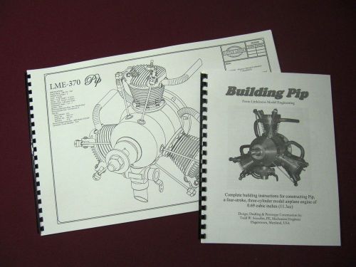 DRAWINGS PLANS for Radial Model 4-Stroke Airplane Engine, Model Engineering HSM