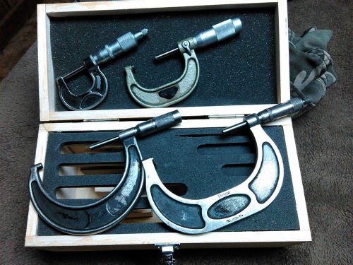 1&#034; through 4&#034; micrometer set