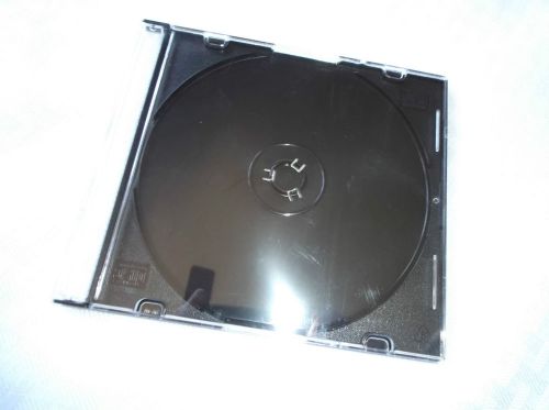 50 New single Slim CD/DVD/VCD Jewel cases 5.2mm, Best Quality BLACK