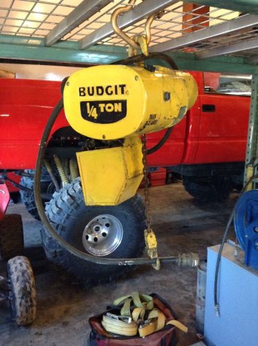 Budgit 1/4 ton electric chain hoist 10&#039; lift 3ph 1 speed warranty!! for sale