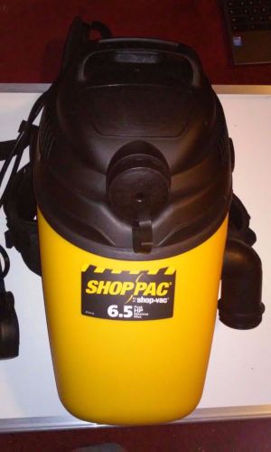 Shop-Vac 6.5 Peak HP Shop-Pac Back Pack Dry Vacuum 28600 SP650C