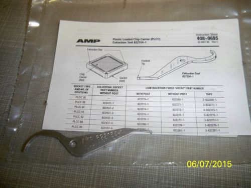 TYCO AMP PLASTIC LEADED CHIP CARRIER PLCC 8221541 EXTRACTION TOOL  822154-1