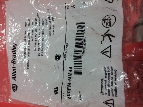 Allen-Bradley Mushroom Push Button Red 800FM-MM44