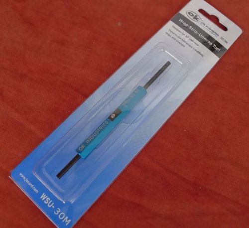 OK Industries (WSU-30M) Wrap/Strip/Unwrap 3-in-1 Tool 30 AWG - Blue - BRAND NEW