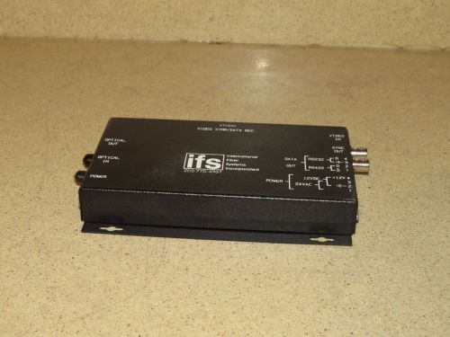 IFS INTERNATIONAL FIBER SYSTEMS VT1502 VIDEO XTMR/DATA RECEIVER (B)