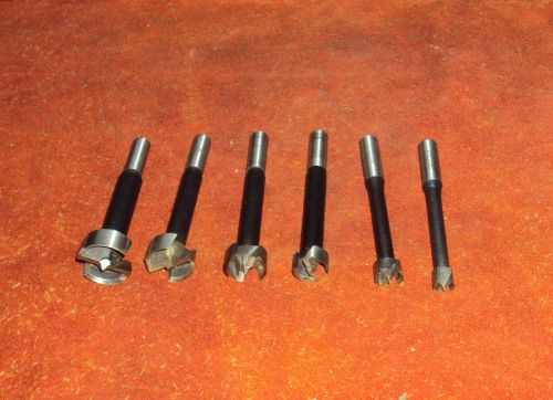 SET OF SIX FORSTNER DRILL BITS - EXCELLENT