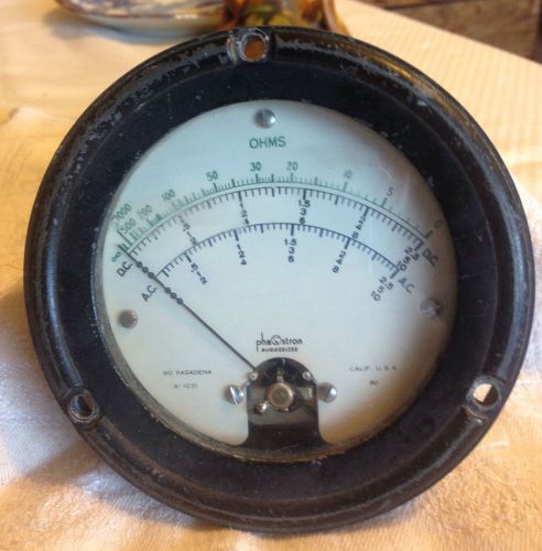 VINTAGE PHASTRON OHM METER