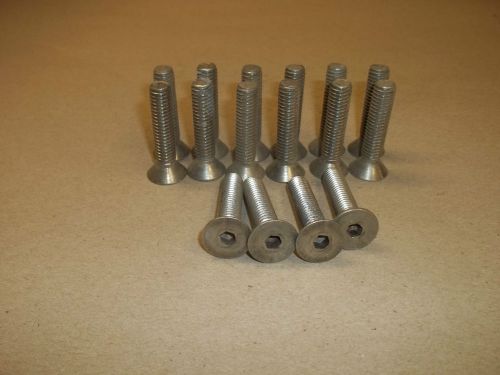 STAINLESS STEEL FLAT HEAD SOCKET CAP SCREW 3/8-16 X 1.750 LONG   16 PIECES  NEW