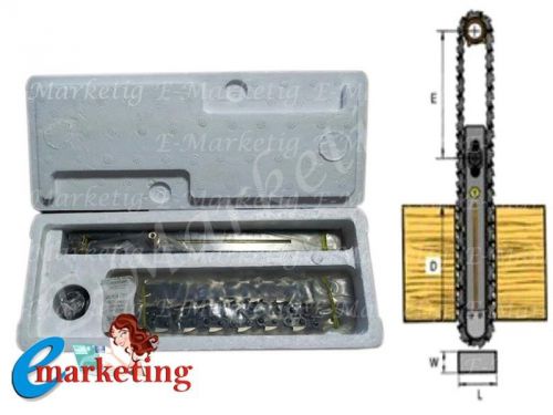 HIGH QUALITY MORTISING CHAIN SET &amp; SPROCKET WIDTH  17MM LENGTH 1.3/4 &amp; 36 LINKS