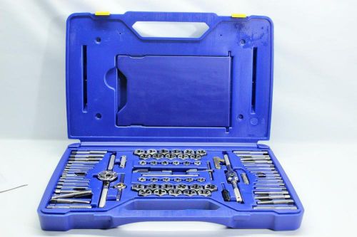 Irwin Hanson 76-Piece Machine Screw SAE/Metric Tap and Hex Die Set 26376 New