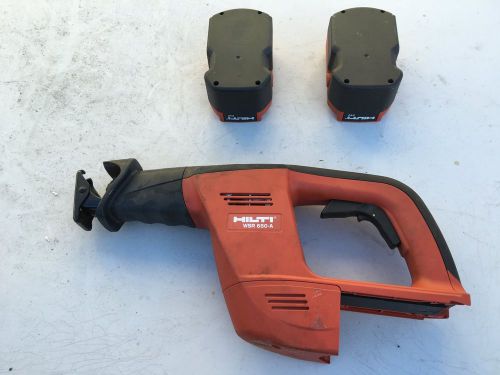 HILTI WSR 650-A  24V Cordless Reciprocating Saw w/ Batteries, Light Use