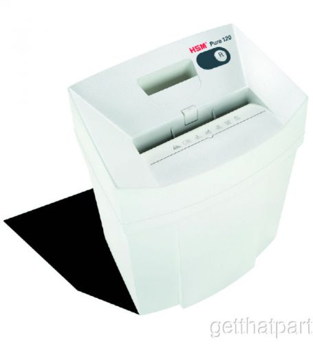 HSM Pure 120c 6-7 Sheet German Made CrossCut Paper Shredder New 2313