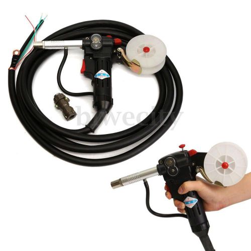 MIG Spool Gun Gas Shielded Welding Gun w/5M Lead Push Pull Feeder Aluminum Torch