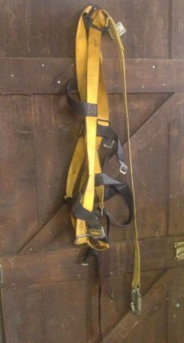 Titan Full Body Fall Protection Safety Harness Sz M L XL W/LANYARD Miller #4348