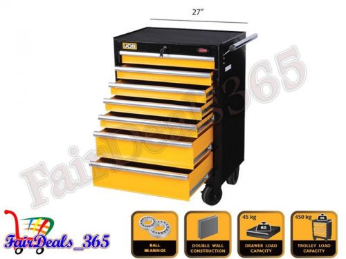 Heavy gauge steel sheet jcb 27&#039;&#039; -7 drawer rolling station capacity: 450 kg max for sale