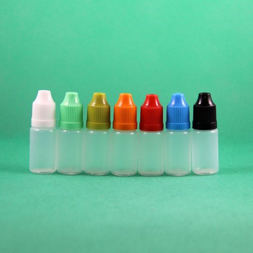 50x 8ML LDPE Plastic Child Proof Dropper Bottles E Liquid Vapor Childproof Juice