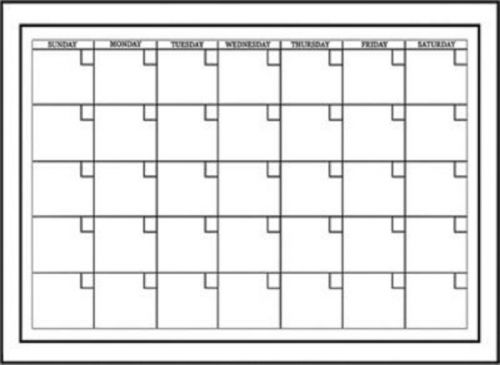 Staples 14 x 14 Magnetic Dry Erase  Calendar Board - Brand New