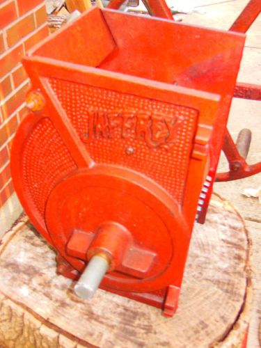 Vintage Jaffrey Mfg.  Co. Apple Grinder Fruit Press Cast Iron