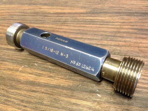 PONAM 1 5/16-12 N-3 THREAD PLUG GAGE