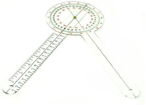 Plastic 12&#034; Goniometer 360 Degree ISOM - 12&#034;