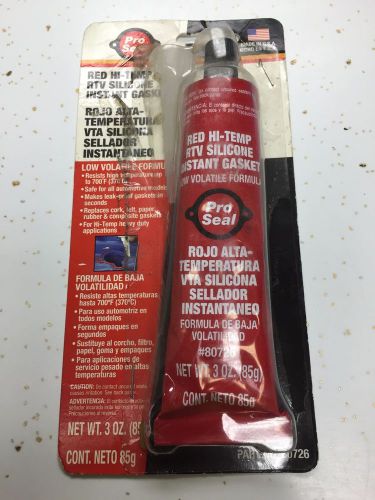 Pro Seal Red Hi Temp RTV Silicone Gasket