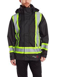 Viking fr 300d trilobal black reflective striped jacket, fully compliant, new for sale