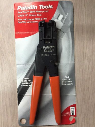 Paladin Tools CATV &#034;F&#034; CRIMP Tool 59/6 SEALTITE.                              A4