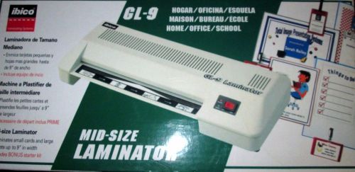 ibico GL-9 Laminating Machine Mid-Size Electric Laminator In Original Box new