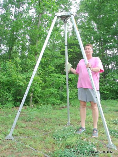 Miller Confined Space Manhole Rescue System Tripod,7&#039; Adjustable Portable Tripod