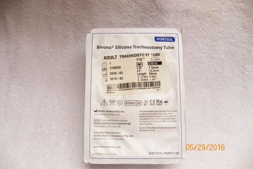 Portex Bivona Tracheostomy Tube Adult Size 7.5mm